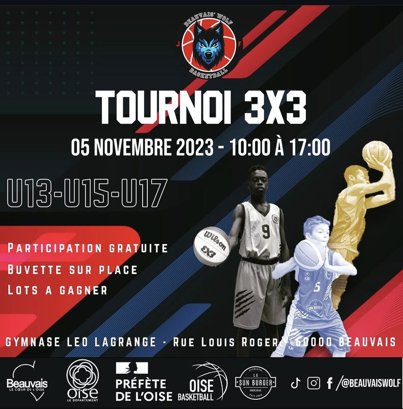 Tournoi 3×3 U13 / U15 / U17